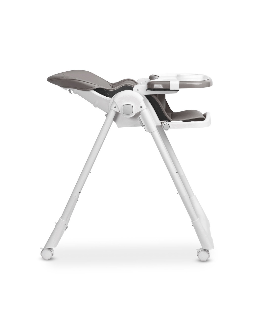 Dětská jídelní skládací židlička CARETERO Megalo dark grey