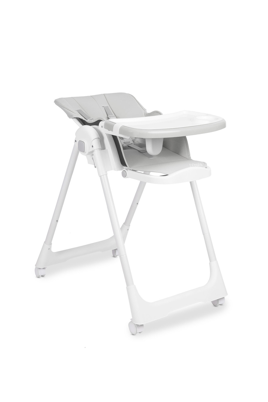 Dětská jídelní skládací židlička CARETERO Megalo light grey