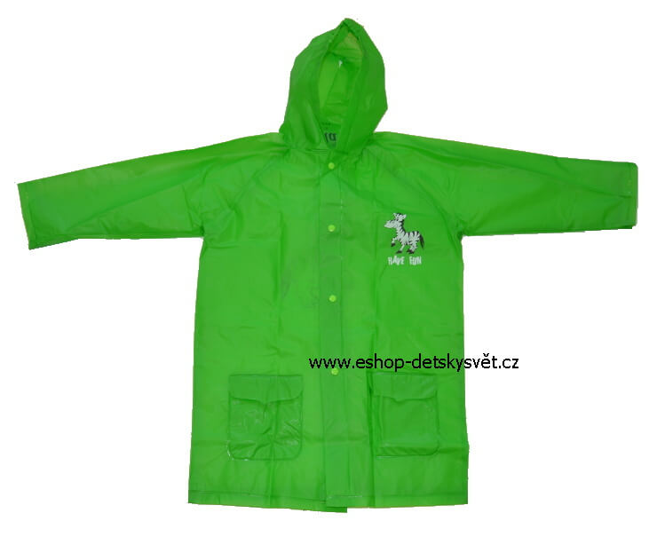 Dětská pláštěnka Viola zelená velikost 120