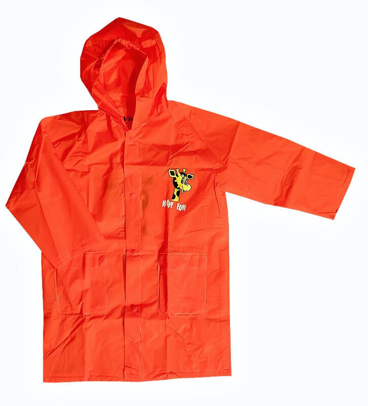 Dětská pláštěnka Viola červená vel. 110 – pláštěnka pro děti 🌧️🦒
