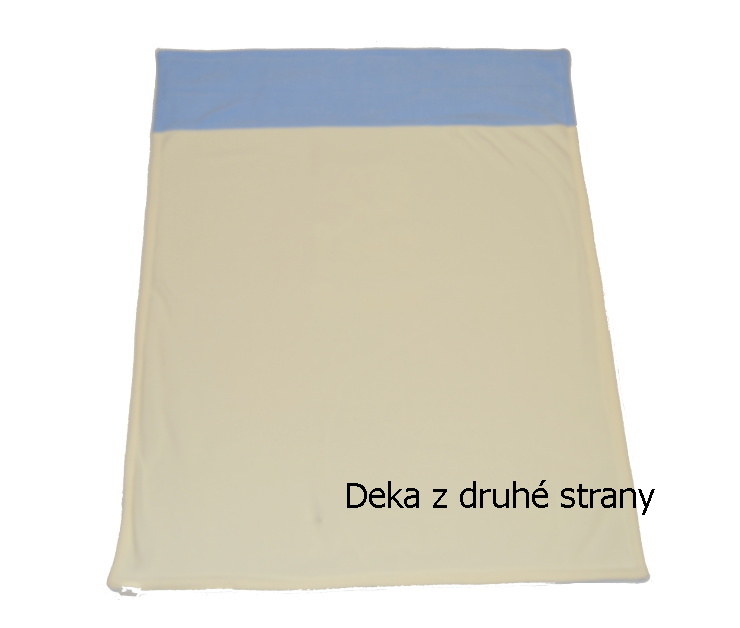 Dětská deka do kočárku se jménem Dětský svět kombinovaná chlapecká
