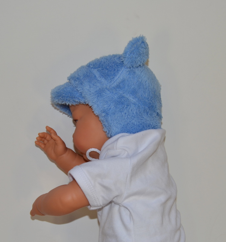 Dětská zimní čepička Dětský svět Baby Lama s ouškama modrá