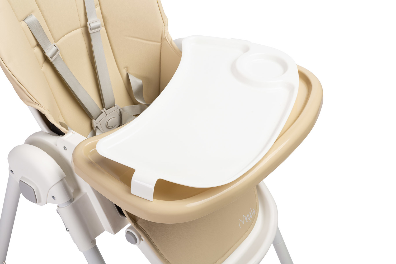 Dětská jídelní skládací židlička CARETERO Megalo beige