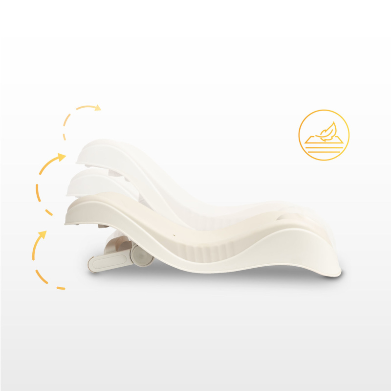 Skládací lehátko do vany POSI béžové