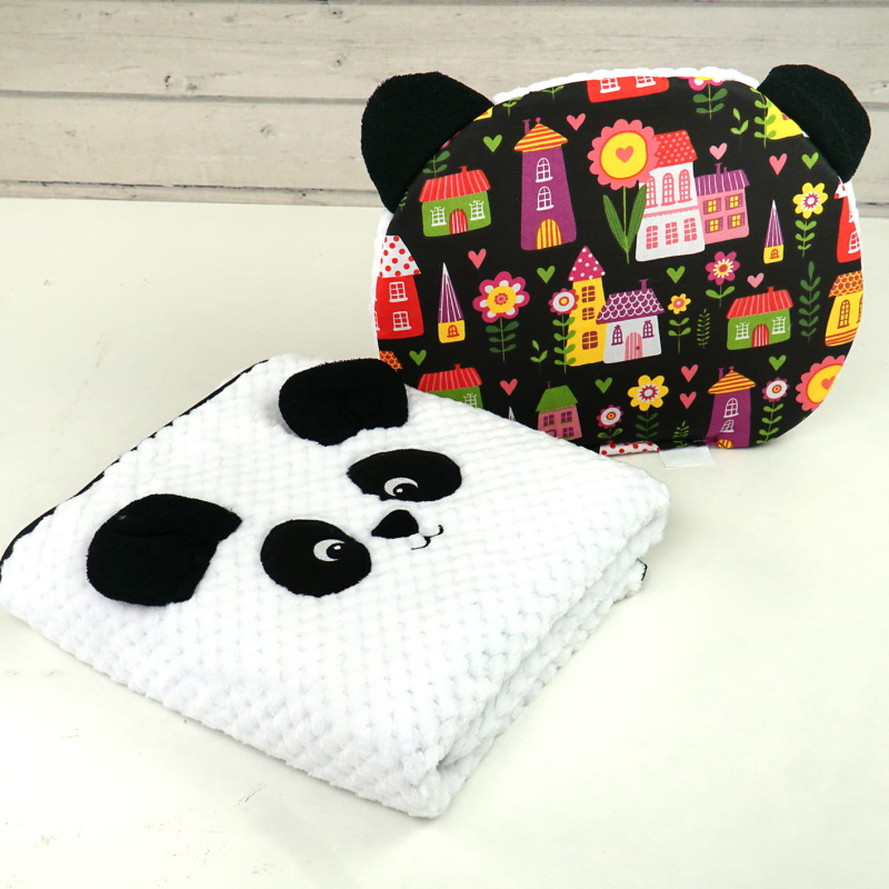 Peřinky do kočárku Duetbaby Panda – souprava do kočárku pro miminko 🐼