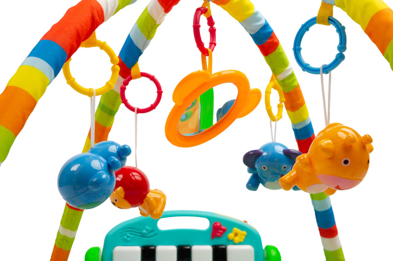 Interaktivní hrací deka s hrazdičkou Toyz Safari 👶