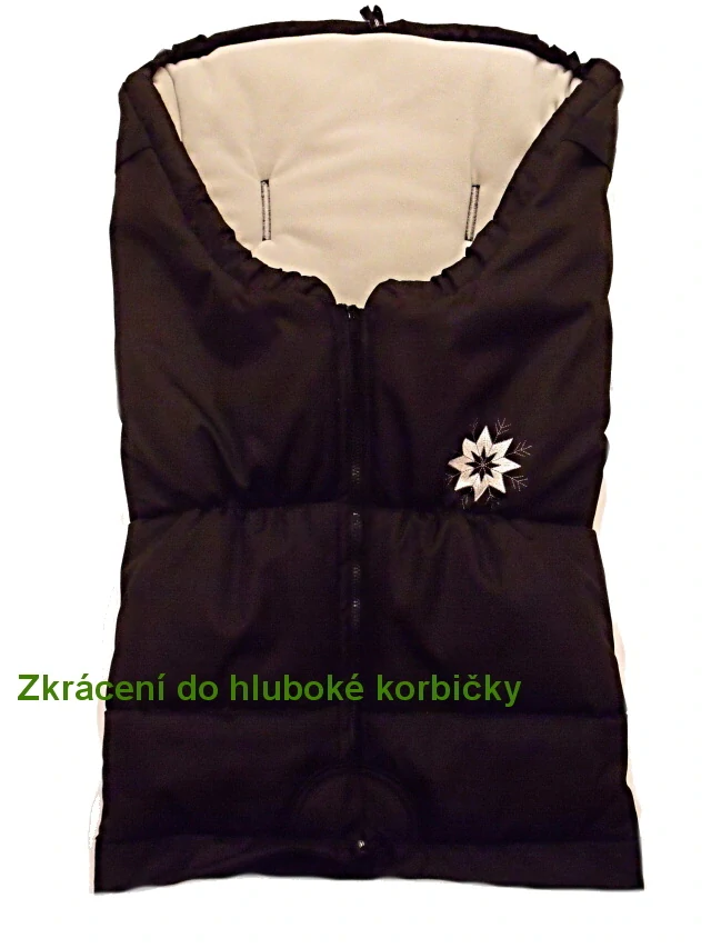 Zimní fusak do kočárku s kožešinou Dětský svět Eskymo smetanový