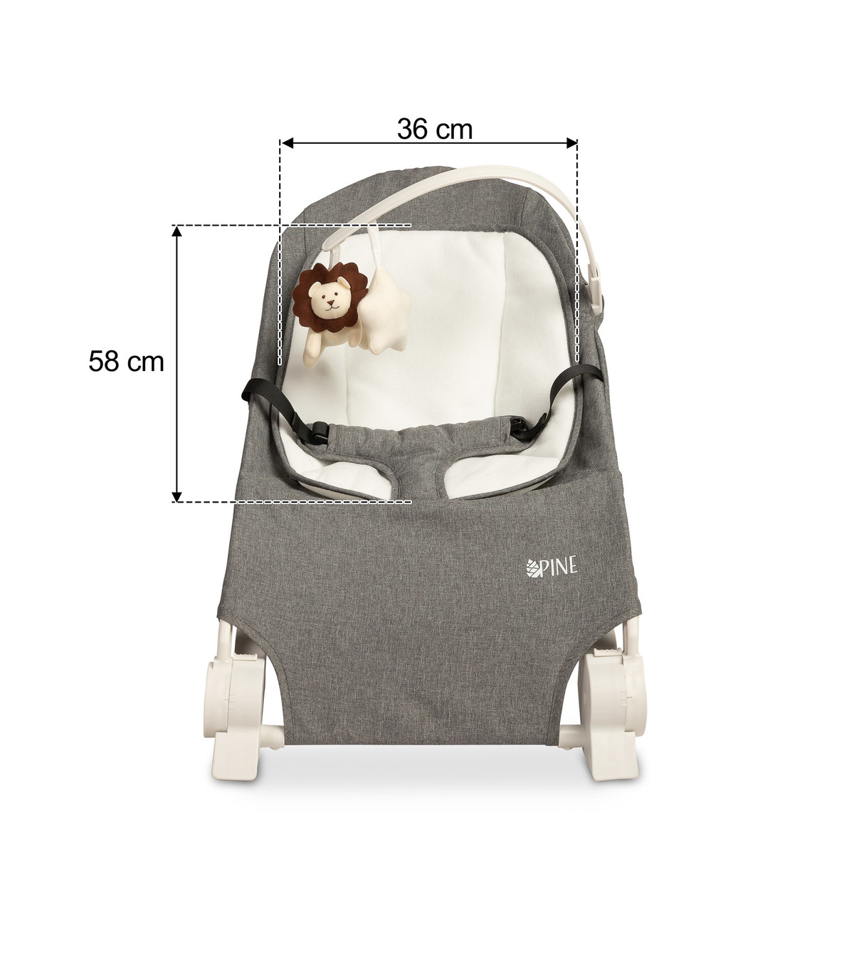 Kojenecké lehátko CARETERO ergonomické Pine - GREY
