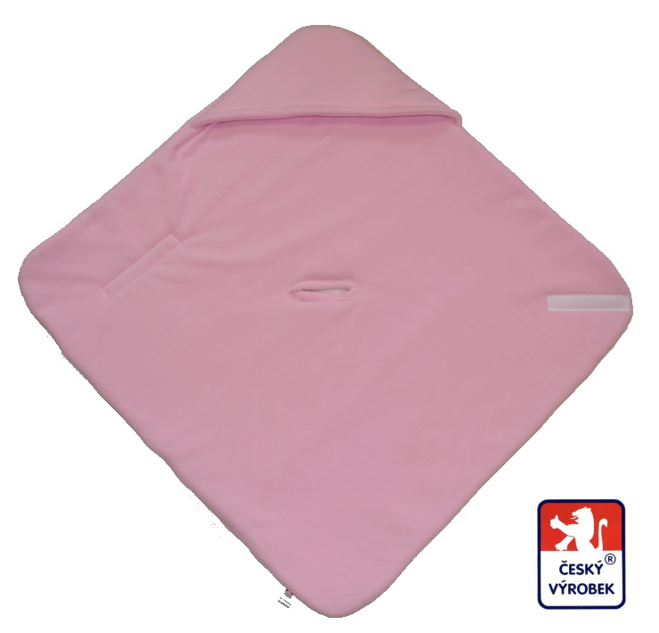 Zimní zavinovačka do autosedačky Dětský svět fleece růžová