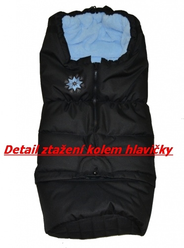 Dětský rostoucí zimní fusak do kočárku Dětský svět combi 3v1 Lama sv.modrý 