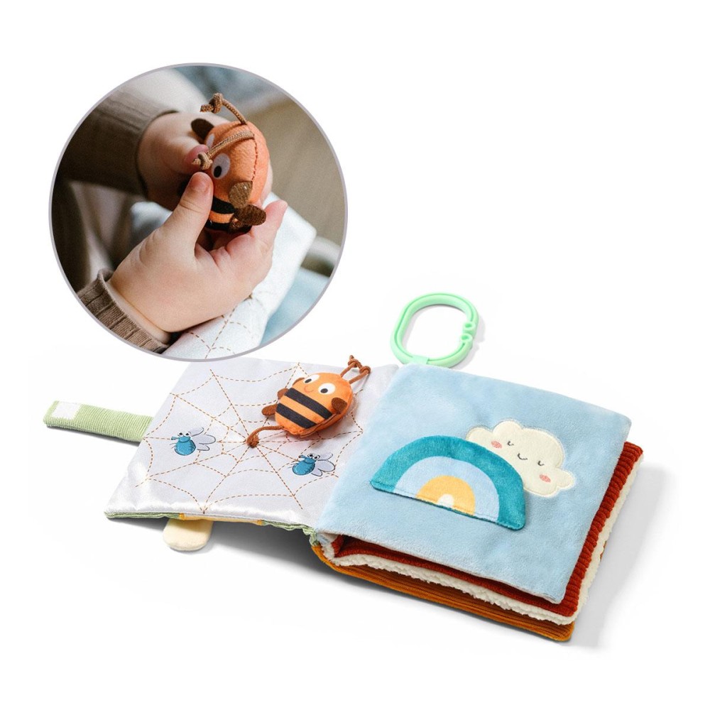 Senzorická kontrastní knížka pro miminko BabyOno NATURE – látková hračka