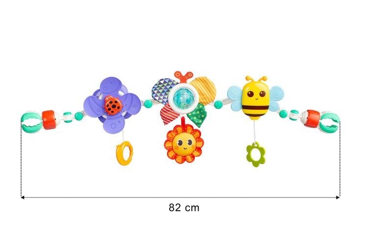 Dětská hrazdička s chrastítky Toyz Louka – hračka na kočárek 👶🌼