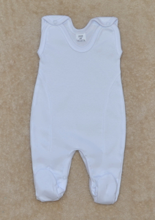 Dětské bílé dupačky Gama Classic velikost 80