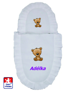 Peřinky do panenkového kočárku se jménem Dětský svět bílé 