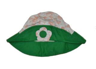 Dívčí letní klobouček Raster kytička vel.2 Výprodej