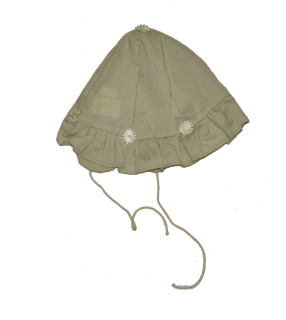 Kojenecký letní klobouček béžový vel.1 Výprodej