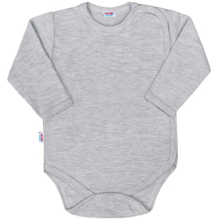 Kojenecké celorozepínací body New Baby Classic II šedé velikost 68
