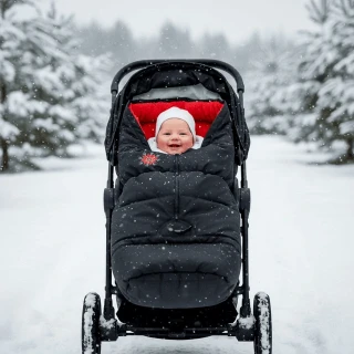 Zimní rostoucí fusak do kočárku 3v1 Dětský svět Winter Bag Fantasie Lama – červený ❄️🇨🇿