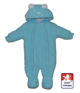 Zimní kojenecká kombinéza Dětský svět BEAR tyrkysová