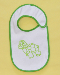 Dětský nepropustný/nepromokavý bryndák Dětský svět zelená s Želva