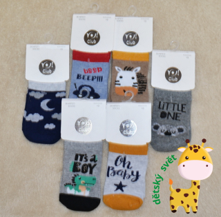 Dětské ponožky YO BABY chlapecké 3-6 měsíců