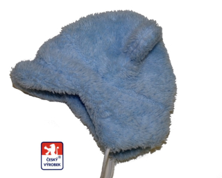 Dětská zimní čepička Dětský svět Baby Lama s ouškama, sv.modrá