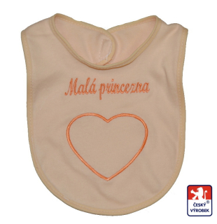 Bryndák s nápisem Dětský svět meruňkový Malá princezna