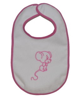 Dětský bryndák Dětský svět nepromokavý růžová Myška