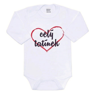 Dětské body s nápisem New Baby celý tatínek velikost 62