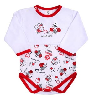 Kojenecké body s dlouhým rukávem New Baby Beruška vel.68