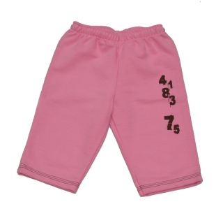 Dětské tepláčky do pasu, růžové, Betty mode vel.68 Výprodej