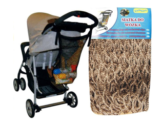Nákupní síťka na kočárek Bambino hnědá 🛒