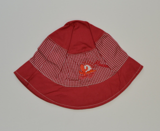 Dětský letní klobouček, Dráček, červený Mexiko vel.3, Výprodej