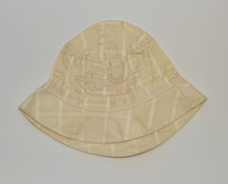 Dětská letní čepička, Dráček, klobouček krémový 1115 vel.50-52, Výprodej