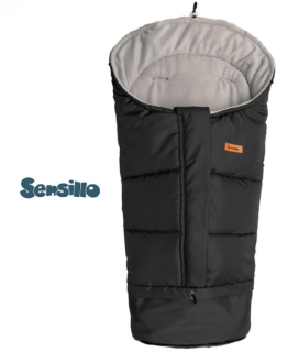 Zimní rostoucí fusak do kočárku Sensillo COMBI 3v1 s POLAR fleecem černošedý 👶❄️
