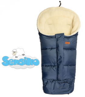 Zimní rostoucí fusak do kočárku Sensillo COMBI 3v1 s beránkem navy 👶🐑❄️