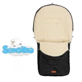 Zimní fusak do kočárku Sensillo Classic s beránkem Black 👶🐑❄️