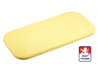 Froté prostěradlo do kočárku Dětský svět žluté