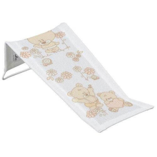 Látkové lehátko do vaničky Tega Baby – bílé s medvídkem 🧸