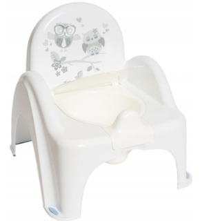 Dětský nočník křesílko Tega bílá sova hrající