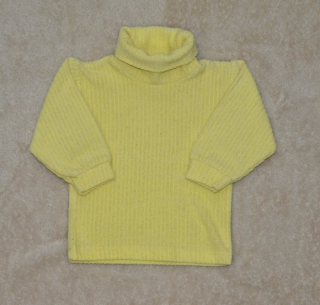 Dětské tričko/rolák Nicol froté žlutý vel.80/86