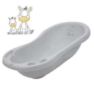 Dětská vanička Maltex Zebra šedá 100 cm – vanička pro miminko 🛁👶