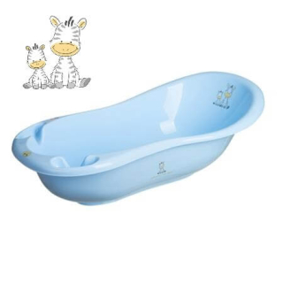 Dětská vanička Maltex Zebra modrá 100 cm – koupací vanička pro miminko 🛁👶