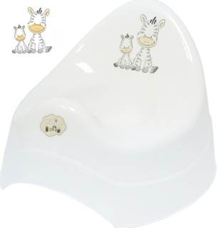 Nočník Maltex Baby zebra bílá