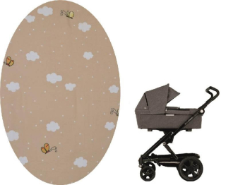 Prostěradlo do kočárku Dětský svět mráčky