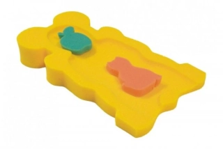 Pěnové lehátko do vaničky Badum MIDI žluté