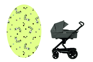 Prostěradlo do kočárku Dětský svět žluté housenky