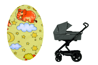 Prostěradlo do kočárku Dětský svět mamut