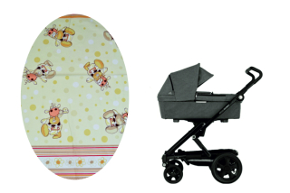 Prostěradlo do kočárku Dětský svět farma