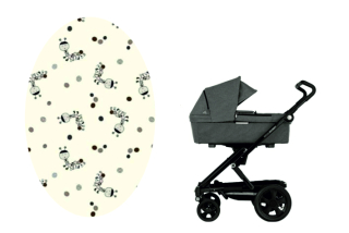 Prostěradlo do kočárku Dětský svět béžové housenky